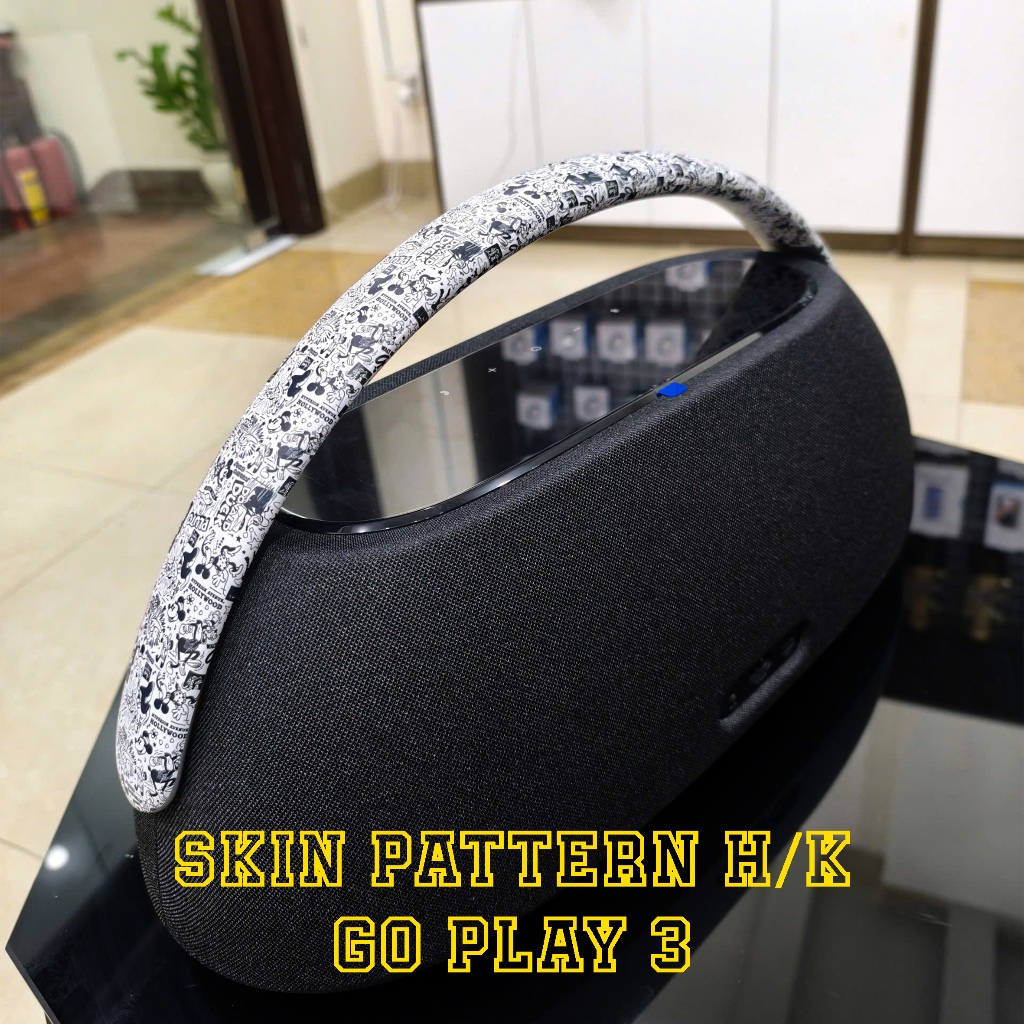 Dán Skin Cho Tay Sách Loa Haman Kardon Go Play 3 - Mẫu Pattern Khuôn Cắt CNC Sẵn Dế Dán Tại Nhà