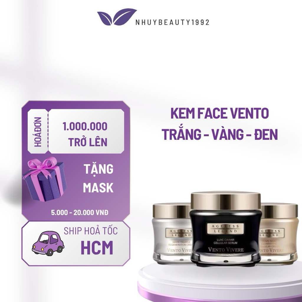 [Chính Hãng] Kem Dưỡng Trắng Da Vento Vivere Switzerland