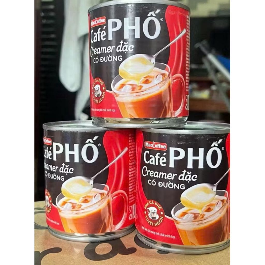 combo 3 lon sữa đặc phố 395g ( sữa đặc cafe phố date mới)