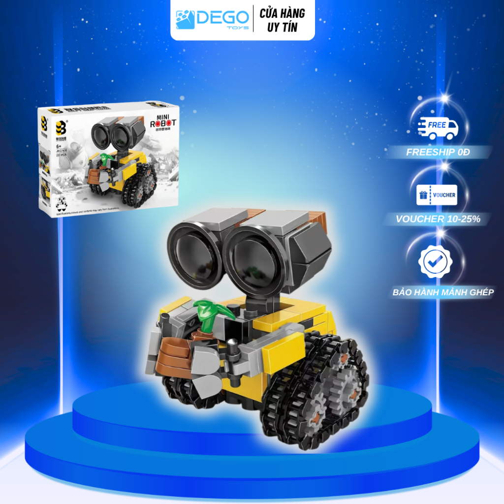 Mô hình lắp ráp B-JKC7635- Lắp ráp rô bốt MINI WALL-E , Bộ Lắp RápB-JKC7635- Lắp ráp rô bốt MINI WAL