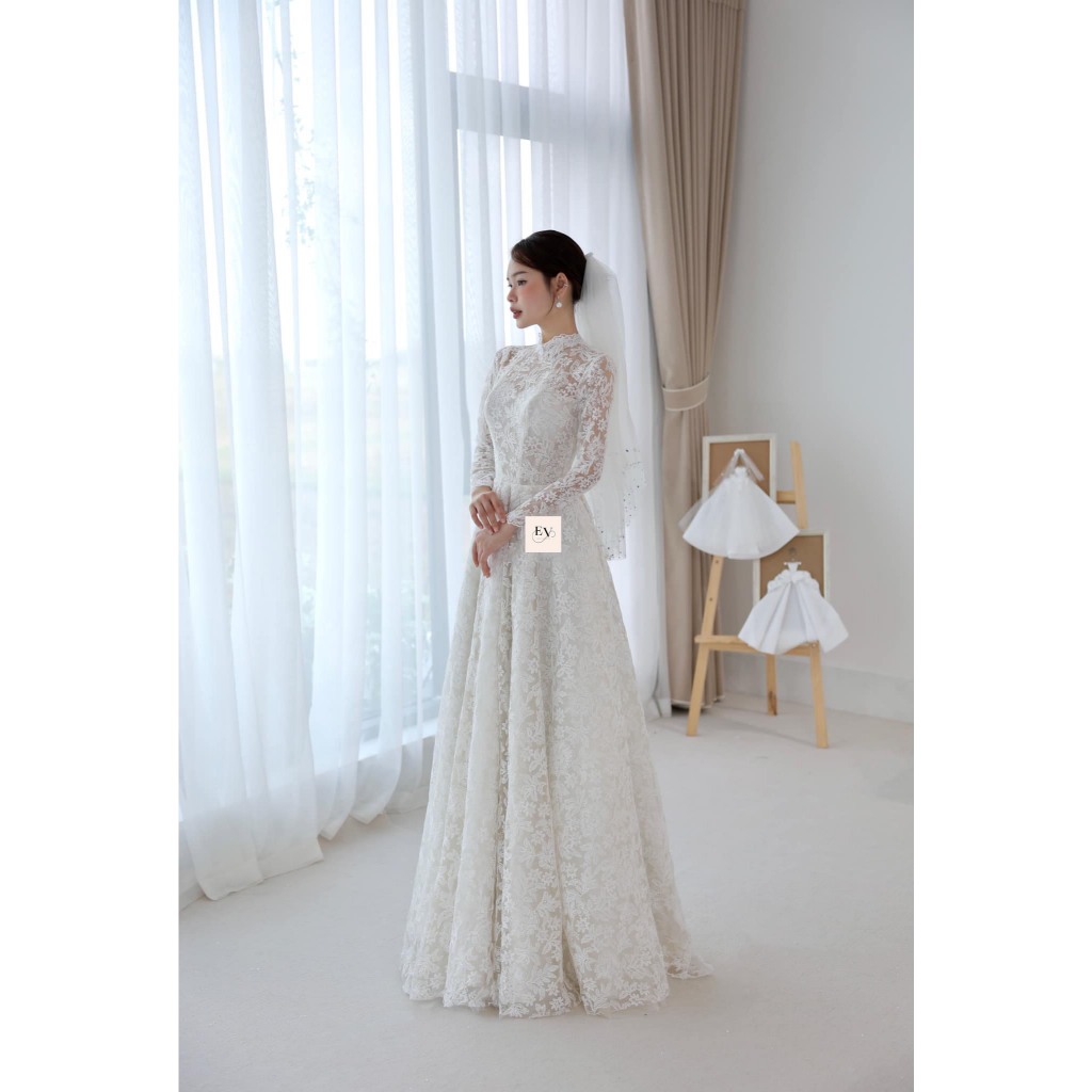 [MẪU MỚI] MẪU HOT MÙA CƯỚI_ Váy tiệc, đi bàn hàng thiết kế cao cấp, nàng dâu dịu dáng, tỏa sáng trong lễ đường