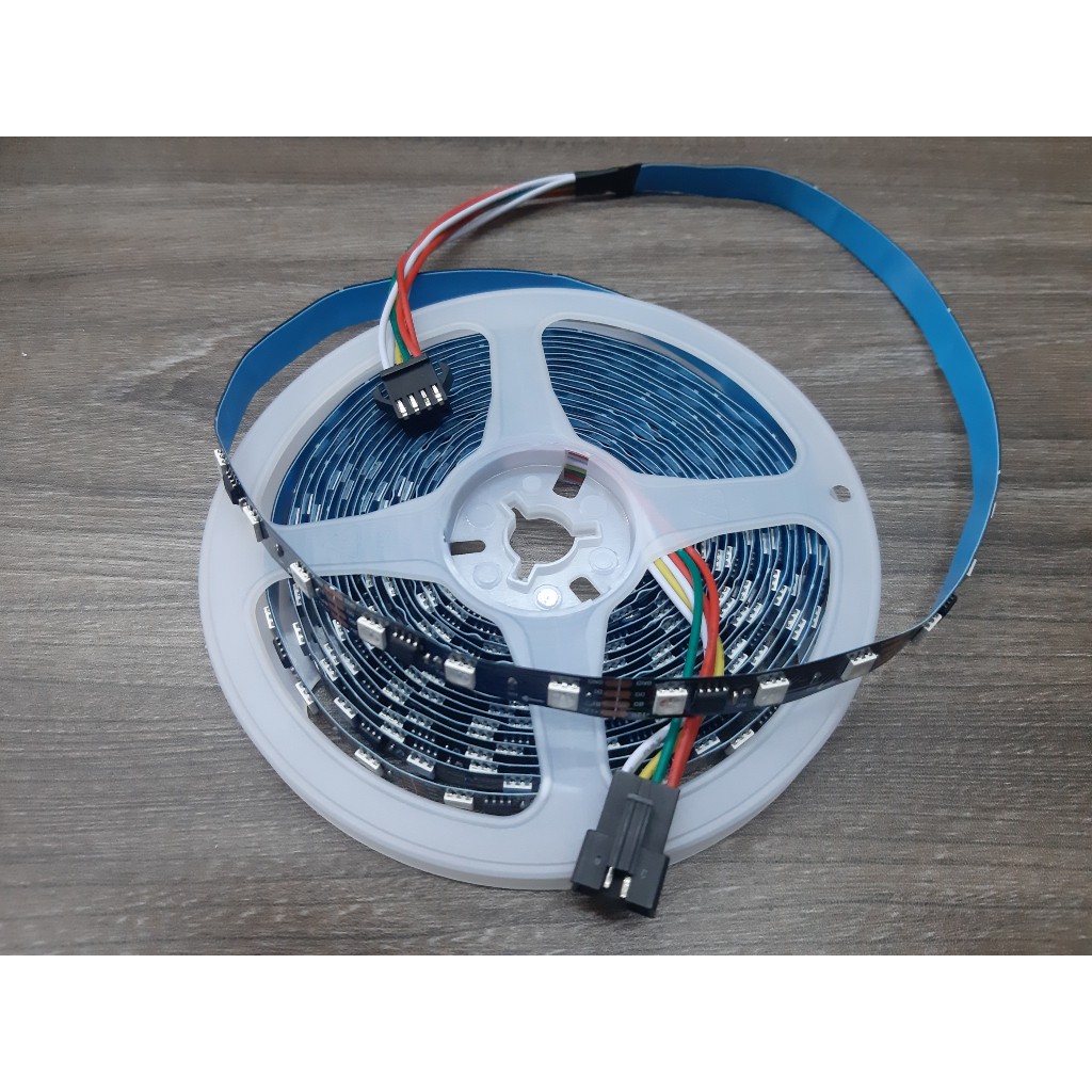 Led cuộn full màu chạy đuổi ARGB 4pin dùng trang trí nội thất decor (cuộn 5m) và mạch điều khiển