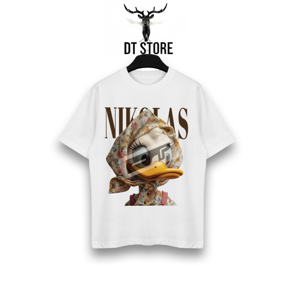 ÁO THUN NIKOLAS DUCK SOCIETY VẢI COTTON CAO CẤP FORM RỘNG UNISEX - DT STORE - #008