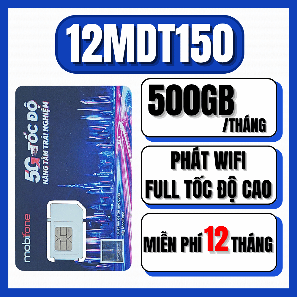 [ SIM 1 NĂM ] Sim 4G Mobifone 500GB/Tháng Sài Miễn Phí Full Tốc Độ Cao Thả Ga Xem Phim Lướt Web