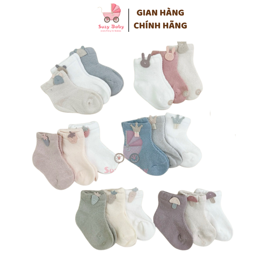 Tất lưới hàn quốc - set 3 đôi