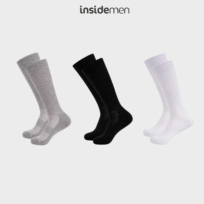 Tất nam sợi đệm xù Active dài đến gối giữ ấm cơ bắp Insidemen ISC015A0H0