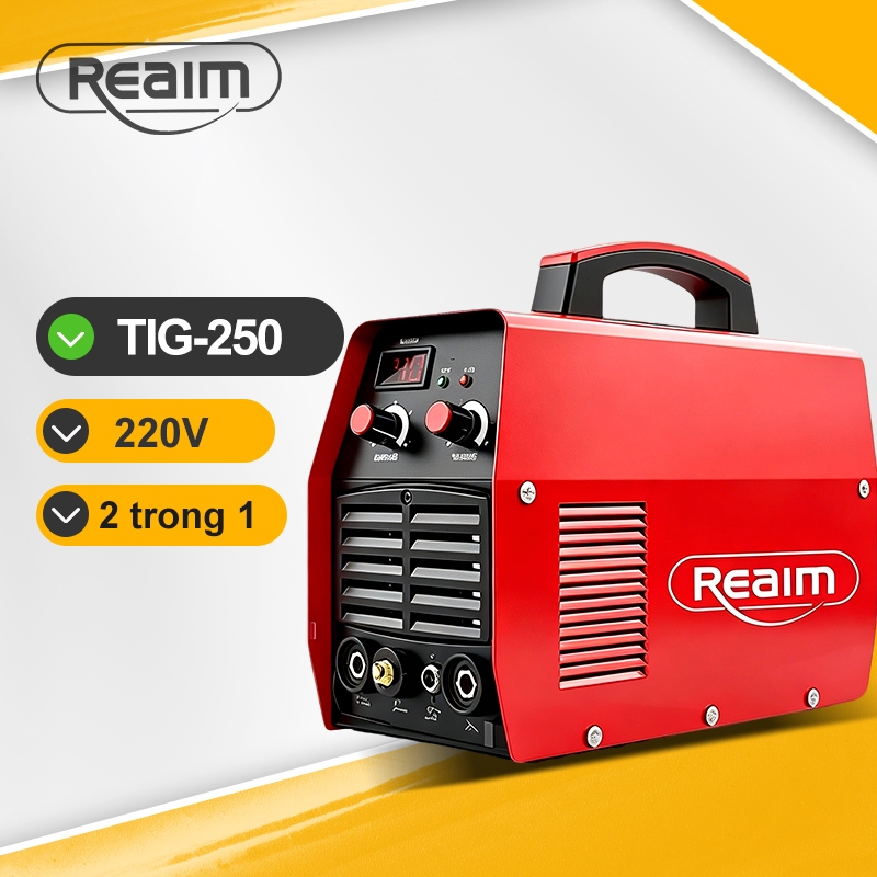 REAIM Máy hàn mini TIG/MMA250 Máy hàn 2 trong 1 Có thể hàn trên tất cả các loại kim loại