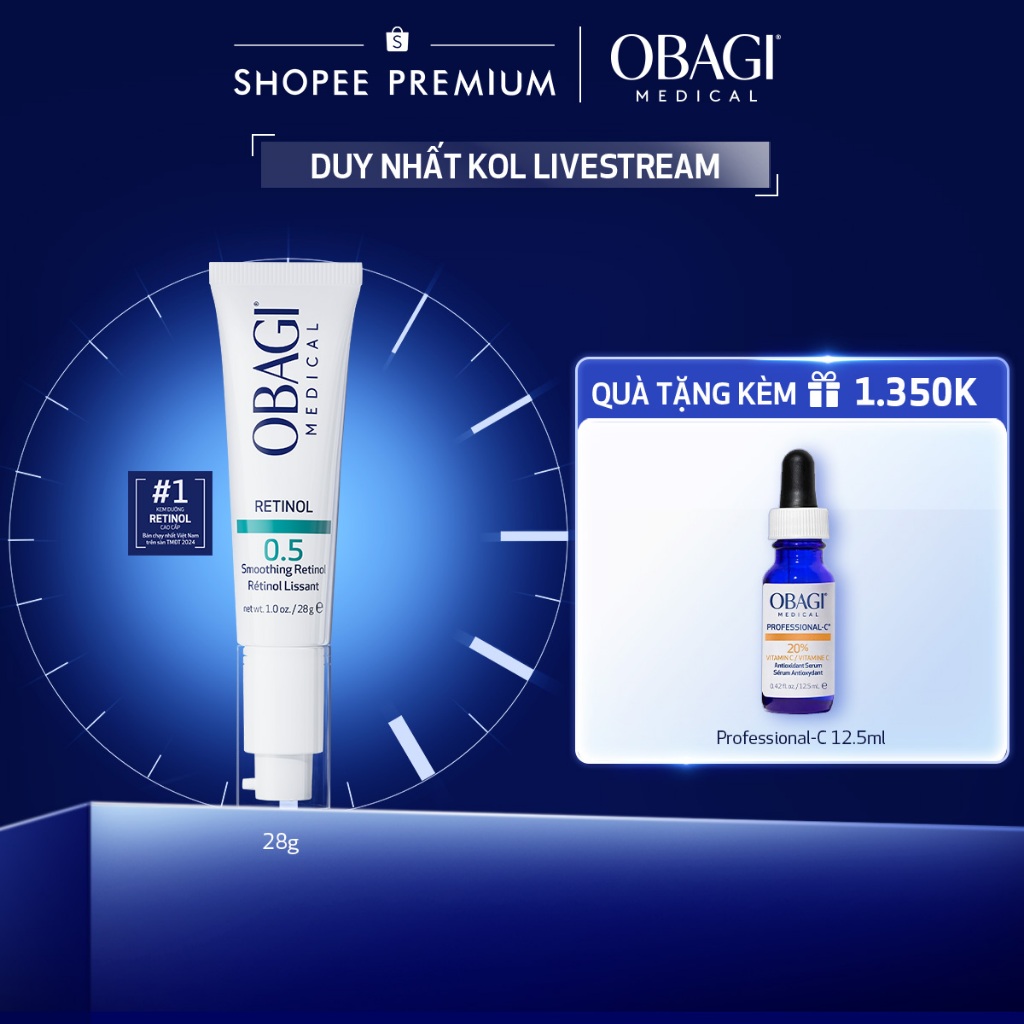 [Hannah x Obagi] Kem Ngừa Lão Hóa & Tái Tạo Da Obagi Retinol 0.5 28g