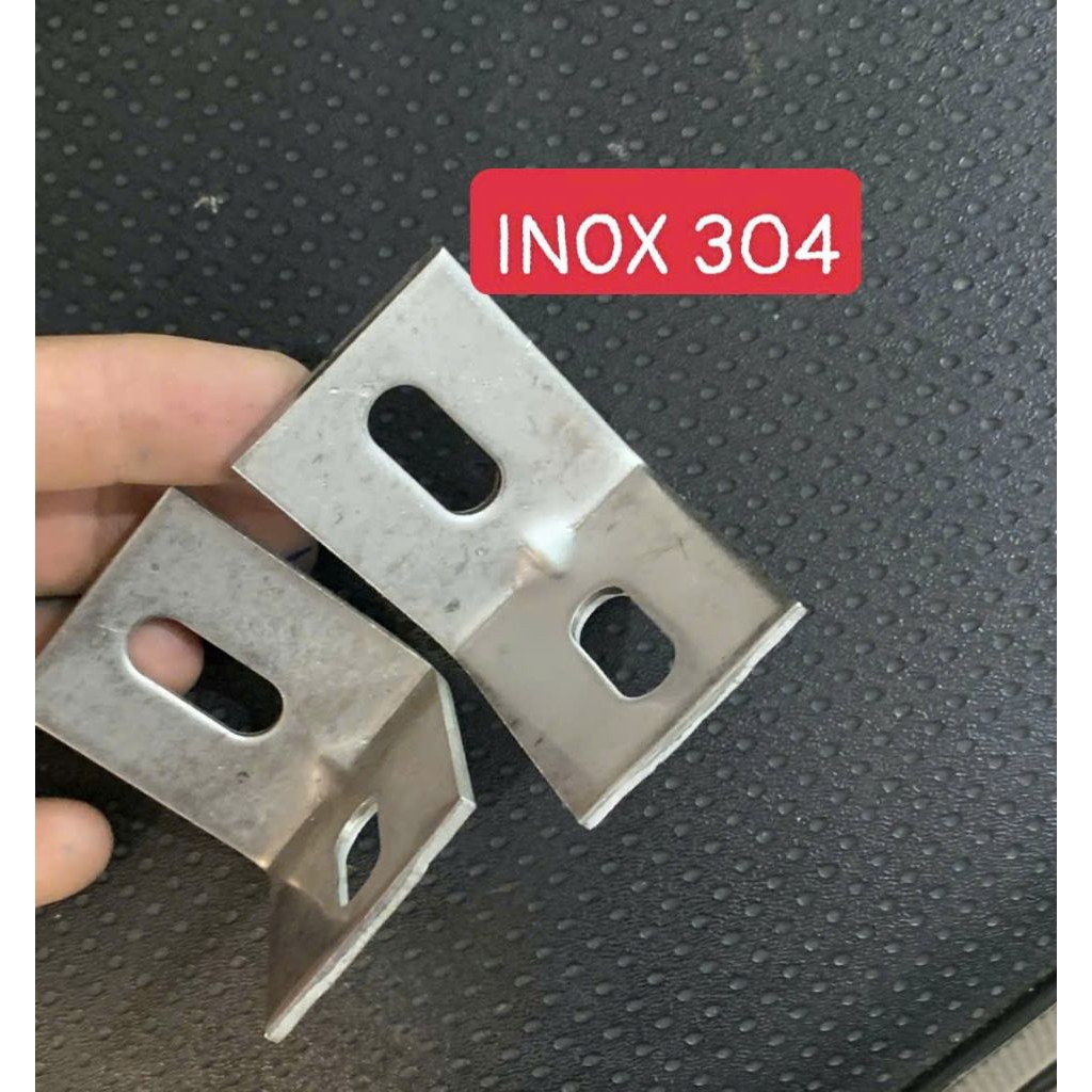 hoả tốc INOX 304 ke bát INOX 304 ke chữ L góc vuông ke đá bát đá dùng kệ giá khung nhà xưởng tàu biể
