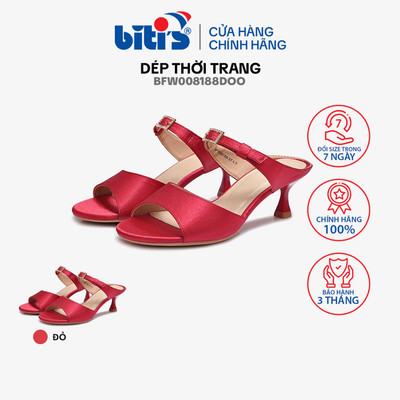 DÉP THỜI TRANG SI TPR NỮ BITI'S BFW008188DOO - màu đỏ - size35 đến 39