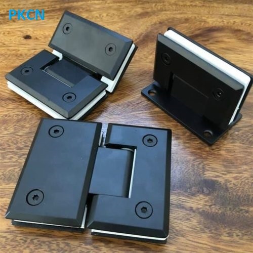 Bản lề Cabin phòng tắm kính màu ĐEN - Lề tường kính/ kính kính 90 độ, 135 độ, 180 độ