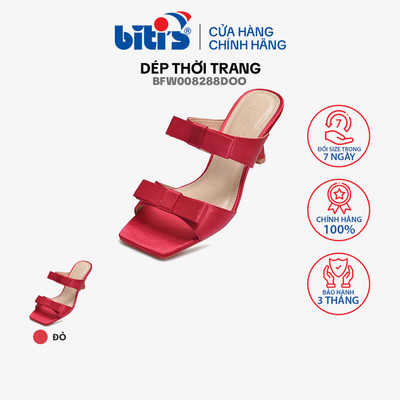 DÉP THỜI TRANG SI TPR NỮ BITI'S BFW008288DOO - màu đỏ - size35 đến 39