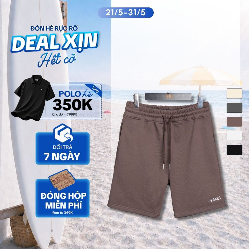 [GIÁ CỰC TỐT] Quần short nỉ cao cấp, năng động, trẻ trung - FEAER