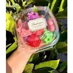 100 HỘP NHỰA PET TRONG H129 ĐỰNG BÁNH (SET 100 CÁI)