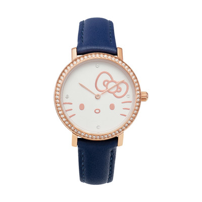 Đồng hồ Hello Kitty Classic Nữ HK-50001-WRG Genuine Leather (Dây Da). 30 MM