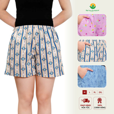 Quần đùi nữ Cotton thoáng mát Việt Thắng Đa năng M-2XL Q01.5410