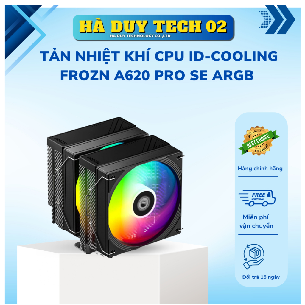 Tản Nhiệt Khí CPU ID-COOLING FROZN A620 PRO SE ARGB - Chính Hãng - Bảo Hành 24T - Ha Duy Tec