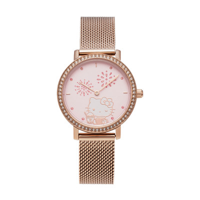 Đồng hồ Hello Kitty Fashion Nữ HK-50001-PRG Dây thép không gỉ 316L 30 MM