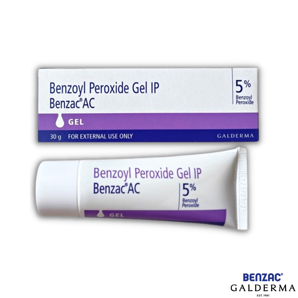 Benzac AC 2.5%/5% (Benzoyl Peroxide Gel IP) - Benzac Ấn, Gel Chấm Mụn, Mụn Trứng Cá, Sưng Tấy (Tuýp 30g) | BigBuy360 - bigbuy360.vn
