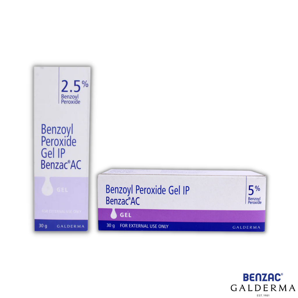 Benzac AC 2.5%/5% (Benzoyl Peroxide Gel IP) - Benzac Ấn, Gel Chấm Mụn, Mụn Trứng Cá, Sưng Tấy (Tuýp 30g) | BigBuy360 - bigbuy360.vn