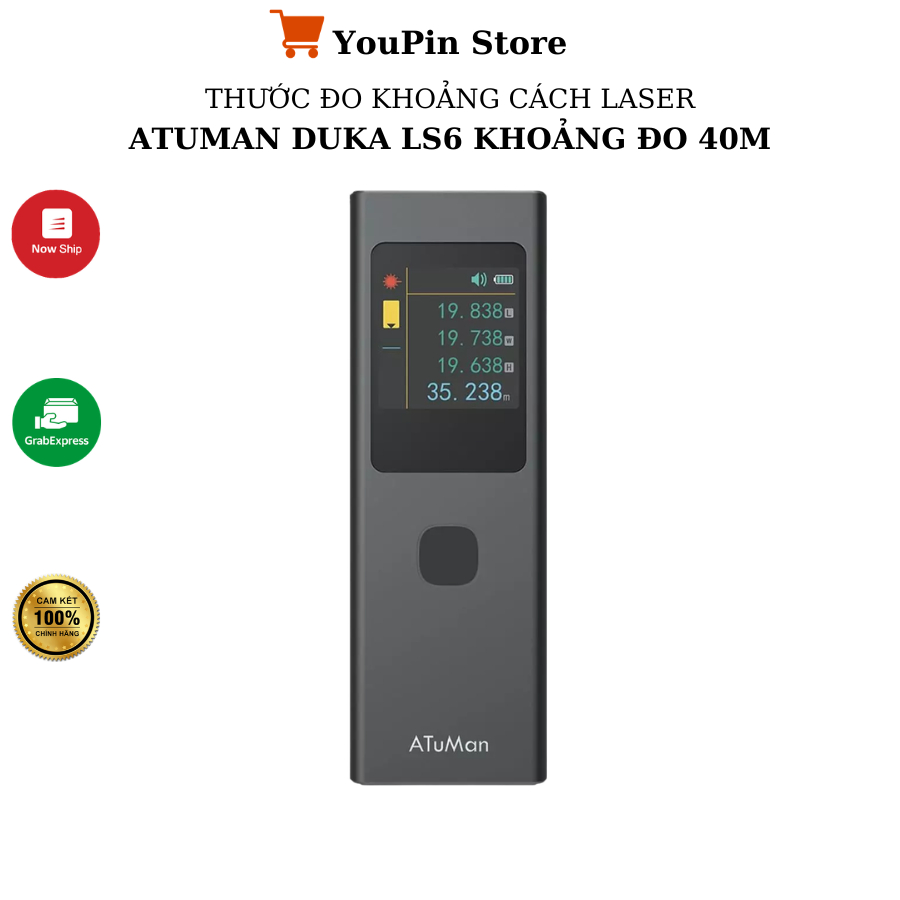Máy đo khoảng cách bằng tia Laser Atuman LS6, Atuman Duka LS-5 - Bảo hành 3 tháng