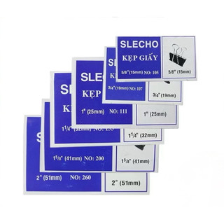 ( Combo 5 hộp) Kẹp bướm 19mm Slecho ( 1 hộp 12 cái kẹp bướm)
