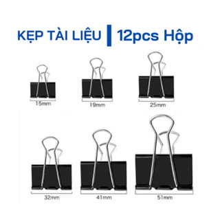 ( Combo 5 hộp) Kẹp bướm 19mm Slecho ( 1 hộp 12 cái kẹp bướm)