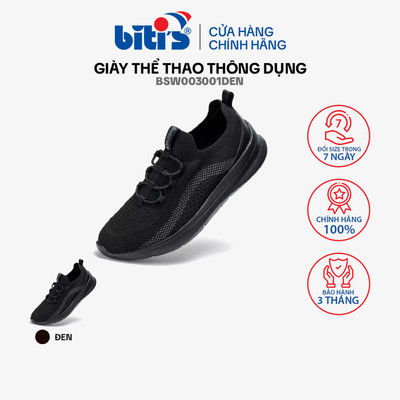 Giày Thể Thao thông dụng Nữ Biti's Êmbrace BSW003001DEN (Đen)