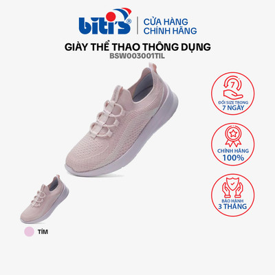Giày Thể Thao thông dụng Nữ Biti's Êmbrace BSW003001TIL (Tím lợt)