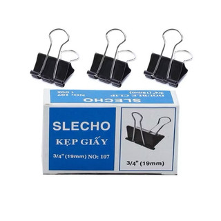 ( Combo 5 hộp) Kẹp bướm 19mm Slecho ( 1 hộp 12 cái kẹp bướm)