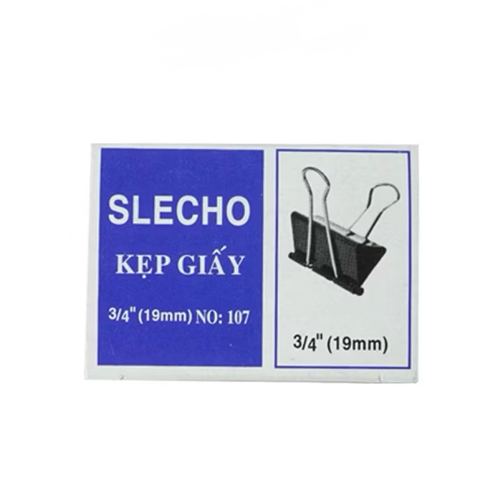 ( Combo 5 hộp) Kẹp bướm 19mm Slecho ( 1 hộp 12 cái kẹp bướm)
