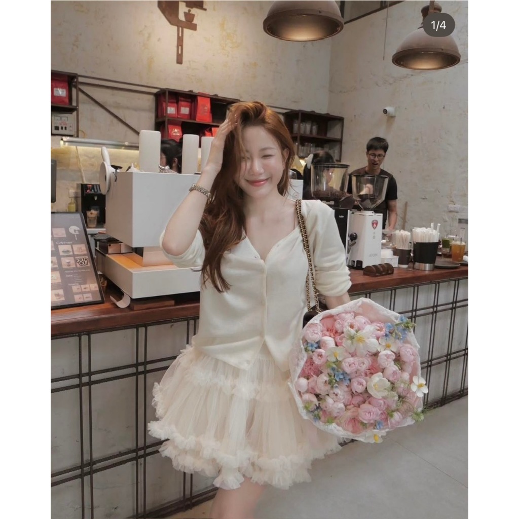 ÁO KHOÁC NGOÀI ÁO CARDIGAN LEN MỎNG HÀNG QUẢNG CHÂU TONE MÀU BASIC - DÀNH CHO NỮ | BigBuy360 - bigbuy360.vn