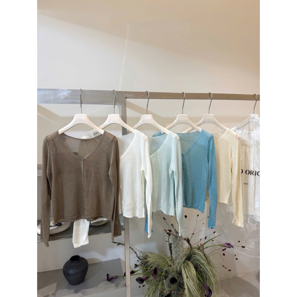 ÁO KHOÁC NGOÀI ÁO CARDIGAN LEN MỎNG HÀNG QUẢNG CHÂU TONE MÀU BASIC - DÀNH CHO NỮ | BigBuy360 - bigbuy360.vn