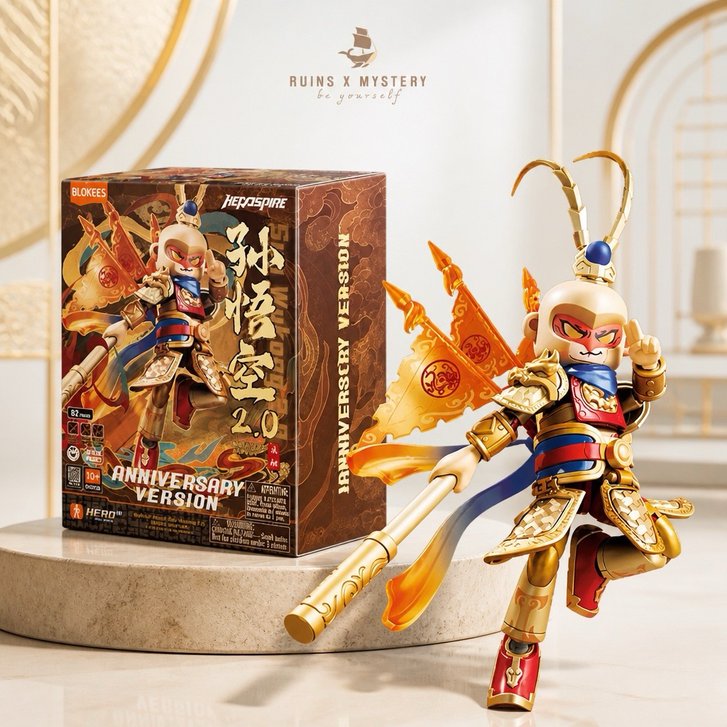 HERO INFINITY SAGA SERIES - NEZHA GOLDEN BODY - ANNIVERSARY EDITION_Blokees_85016