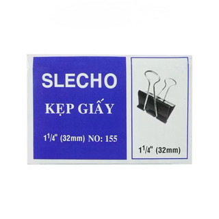 (Combo 5 hộp) Kẹp bướm 32mm Slecho 1 hộp có 12 cái