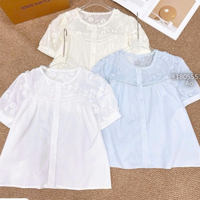 Áo kiểu babydoll tay ngắn TOMBI SHOP