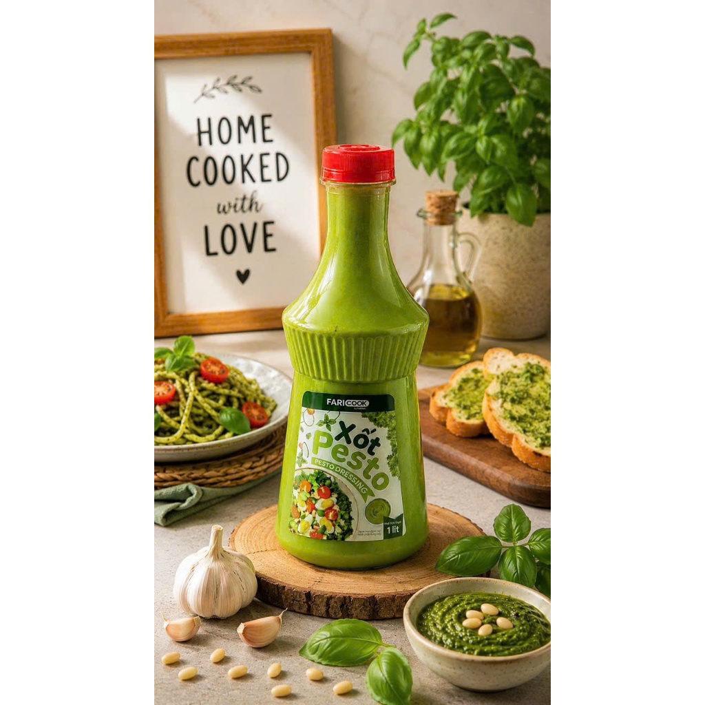Sốt Pesto 1kg Cao Cấp Dành Cho Nhà Hàng Pizza Pasta