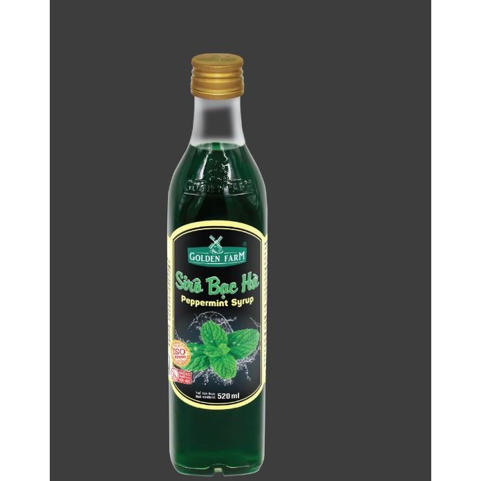 Siro Bạc Hà Golden Farm chai 520ml