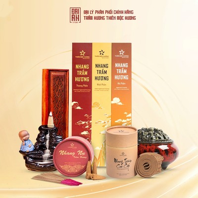 [CHÍNH HÃNG] Nhang trầm hương Thiên Mộc Hương - Hương trầm tự nhiên không pha tạp chất