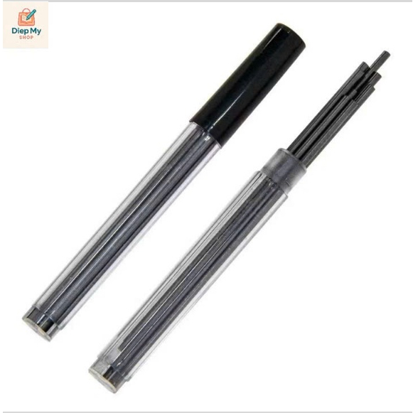 BÚT CHÌ CÁ HEO – HỘP 8 CHÌ THAY THẾ NGÒI 2.0MM 2B (TẶNG KÈM TẨY)