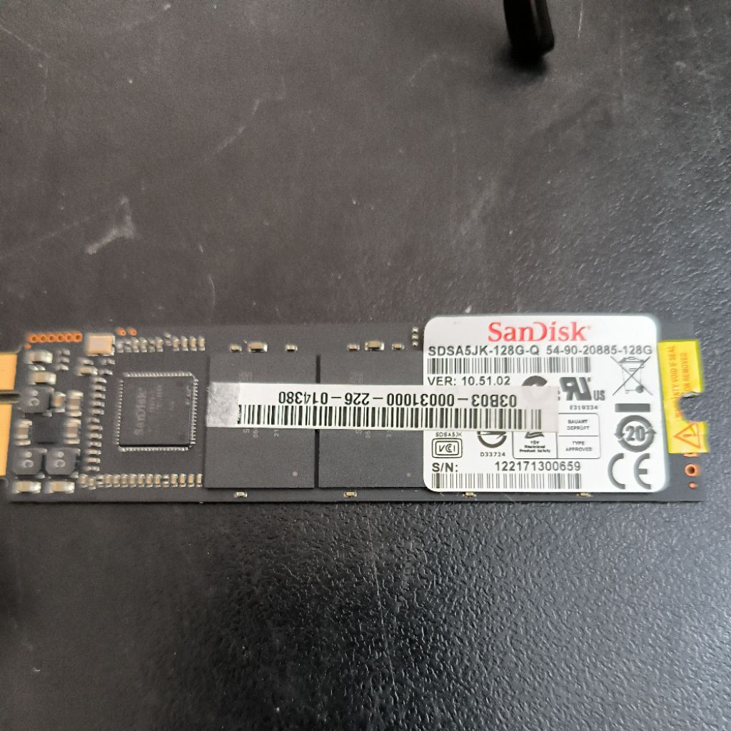 Ổ cứng ssd SanDisk mSATA 128GB SDSA5JK-128G dùng cho laptop UX21 UX31
