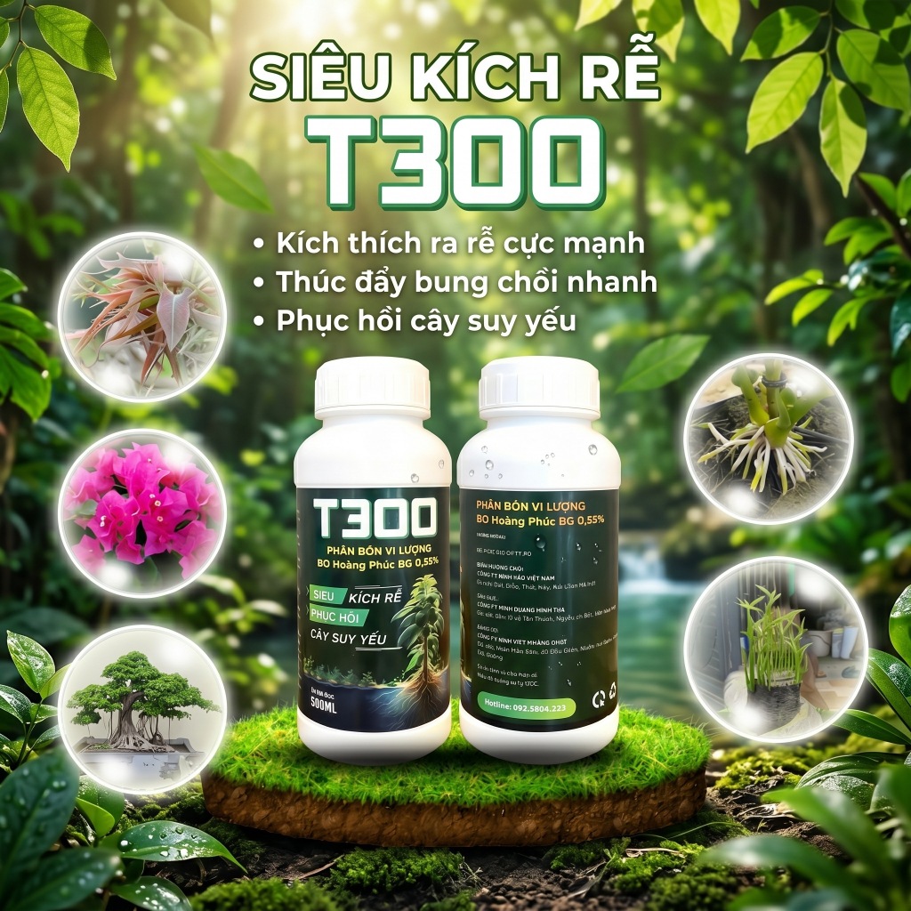 Siêu kích rễ T300 ( 500ml) - Siêu kích rễ và phục hồi cây suy yếu