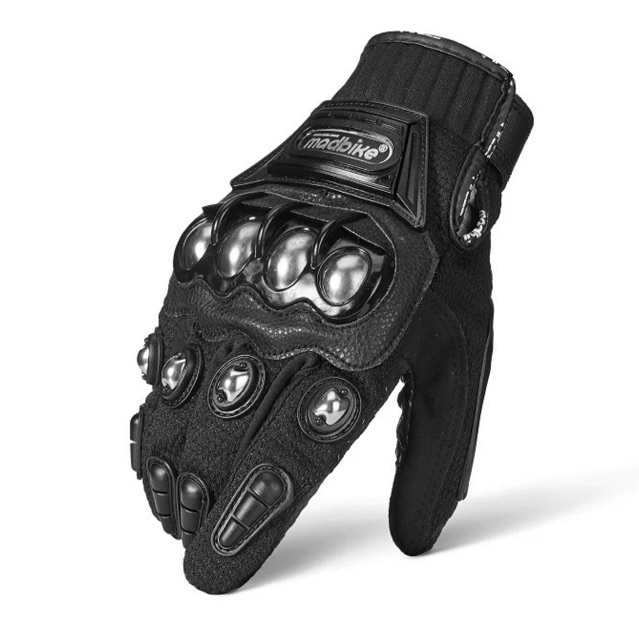Madbike Armored Biker Gloves - Găng tay lái xe có gù thép bảo vệ tay ngón tay cảm ứng, bàn tay chống