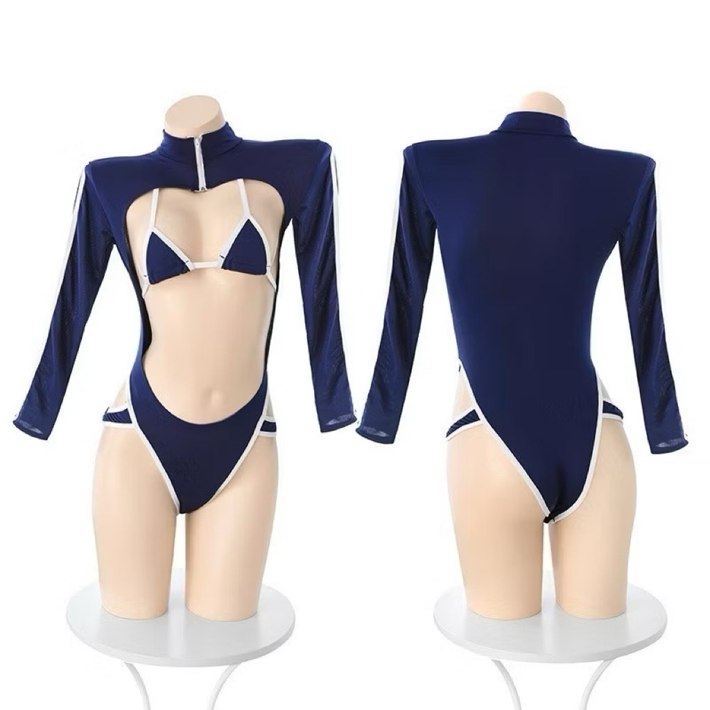 SẴN - [Hàng tốt] Đồ liền thân tay dài, bodysuit tay dài, đồ bơi tay dài cho nữ