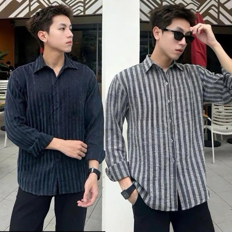 Áo Sơ Mi A19 Không Túi Cotton Dày Dặn Form Rộng Unisex Nam Nữ - ALEXMAN