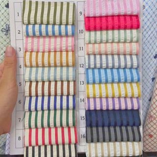 THÔ MỀM KẺ SỌC hợp may đầm váy , áo kiểu, dạ hội, đầm công chúa...mua nhiều giảm