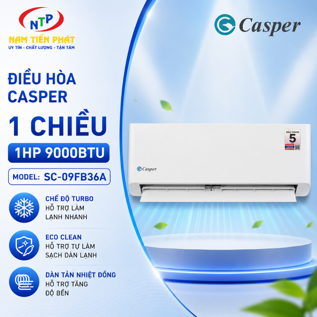 Điều hòa tiêu chuẩn 1 chiều 1HP SC-09FB36A