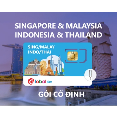 SIM SINGAPORE & MALAYSIA & INDONESIA & THÁI LAN