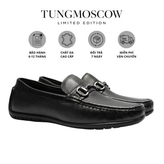 [Da Thật] Giày tây lười, giày lười nam da bò bản cổ điển Tùng Moscow chất liệu da bò cao cấp - TQ75039-94
