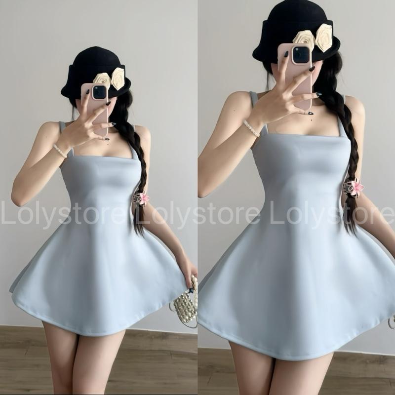 Đầm body nữ dáng ngắn chất Umi mịn mát kiểu dáng đơn điệu sang chảnh Lolystore dress women XY749 | BigBuy360 - bigbuy360.vn